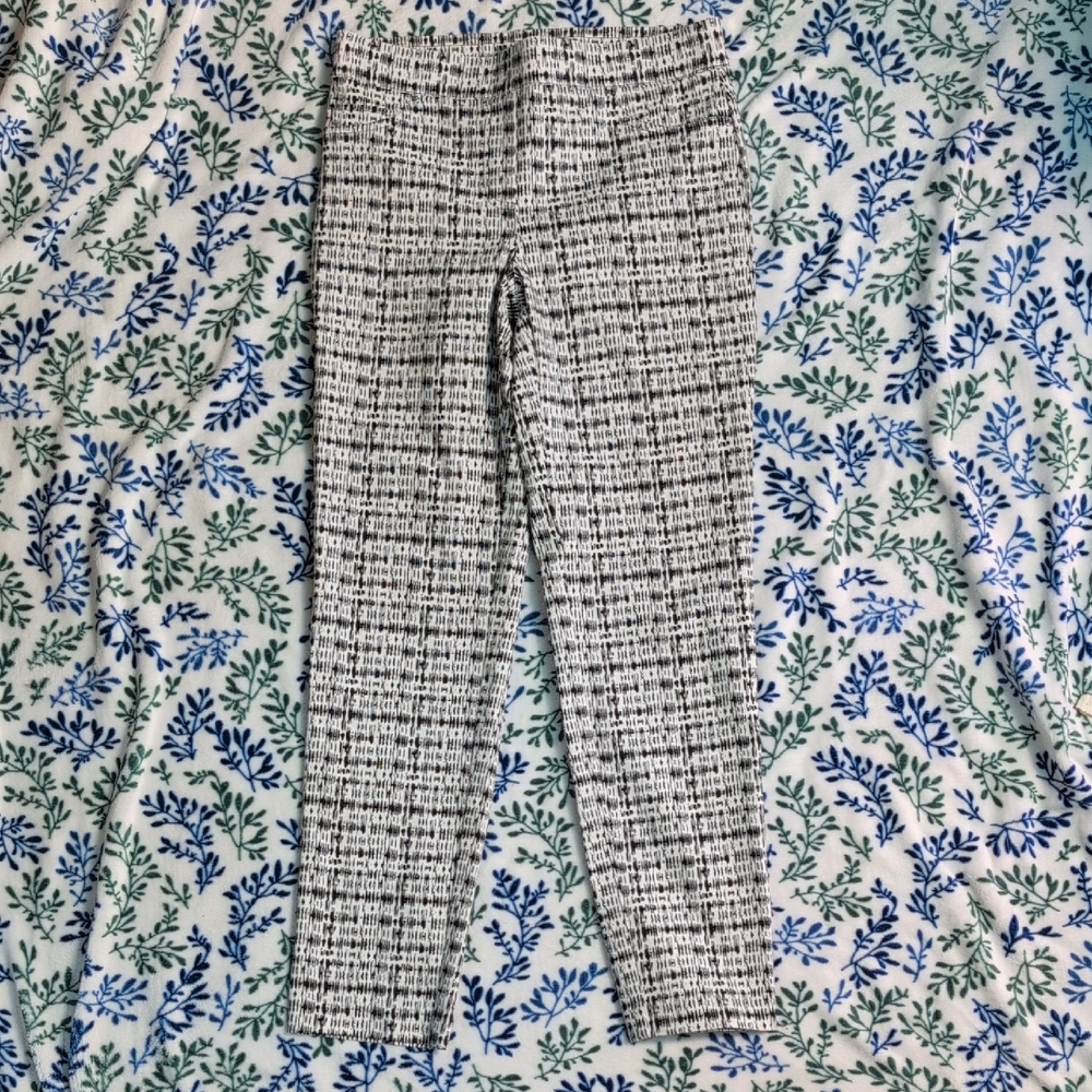 Stylish Linda Matthews Black and White Women's Trousers